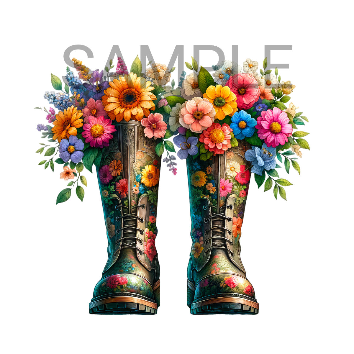 Love These Summer Boots with Flowers. CLICK FOR MORE.