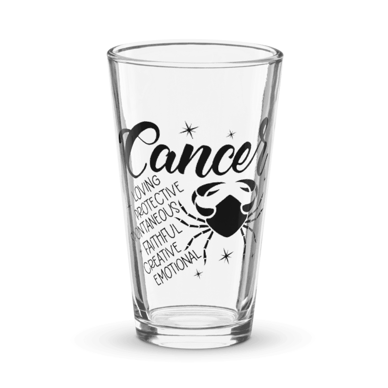 Shaker pint glass zodiac signs. CLICK FOR MORE.