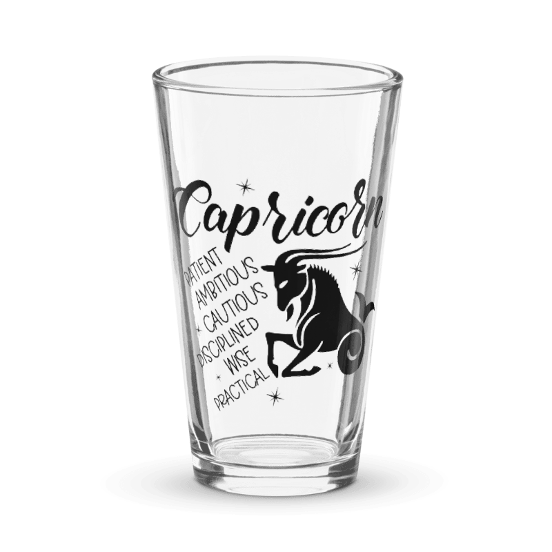 Shaker pint glass zodiac signs. CLICK FOR MORE.