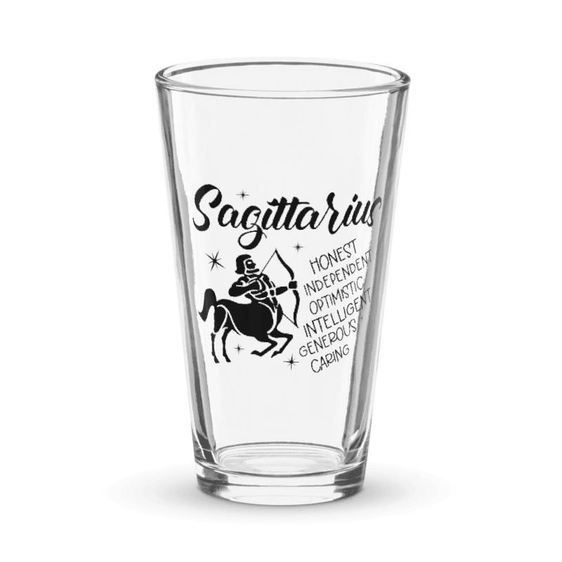 Shaker pint glass zodiac signs. CLICK FOR MORE.